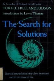 book cover of The Search for Solutions by Horace Freeland Judson