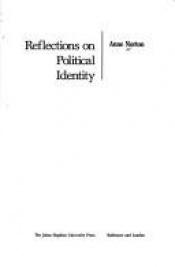book cover of Reflections on Political Identity by Anne Norton
