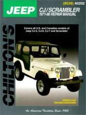 book cover of Chilton's Jeep CJ by The Nichols/Chilton Editors