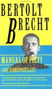 book cover of Manual of piety = by Bertolt Brecht
