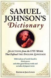 book cover of Samuel Johnson's Dictionary: Selections from the 1755 Work That Defined the English Language by ساموئل جانسون