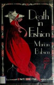 book cover of Death in fashion by Marian Babson