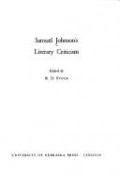 book cover of Samuel Johnson's Literary Criticism (Regents critics series) by Samuel Johnson