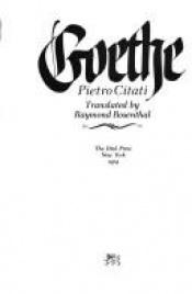 book cover of Goethe by Pietro Citati