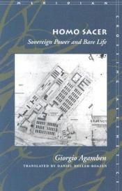 book cover of Homo Sacer : sovereign power and bare life by ジョルジョ・アガンベン