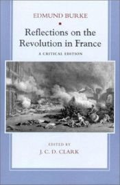 book cover of Reflections on the Revolution in France by Edmund Burke