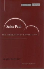 book cover of Saint Paul : the foundation of universalism by Alain Badiou