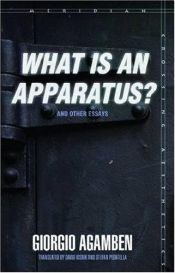 book cover of "What is an apparatus?" and other essays by Giorgio Agamben