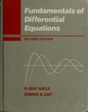 book cover of Fundamentals of differential equations by R. Kent Nagle