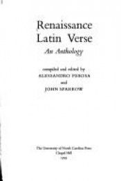 book cover of Renaissance Latin verse : an anthology by Alessandro Perosa