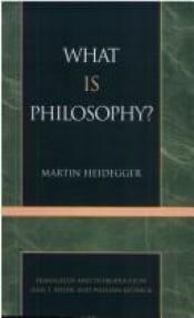 book cover of What is philosophy? by Martin Heidegger