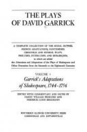 book cover of The Plays of David Garrick, Volume 3: Garrick's Adaptations of Shakespeare, 1744 - 1756 by William Shakespeare