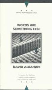 book cover of Words are something else by David Albahari