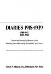 book cover of Diaries, 1918-1939 by 托马斯·曼