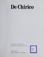 book cover of De Chirico Cameo by Jose Maria Faerna