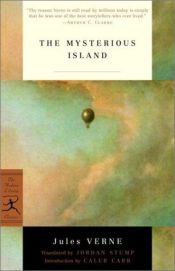 book cover of The Mysterious Island by Jules Verne
