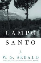 book cover of Campo Santo by W. G. Sebald