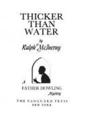 book cover of Thicker than water by Ralph McInerny