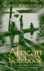 book cover of African notebook by Albert Schweitzer