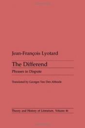 book cover of The Differend: Phrases in Dispute by Jean-François Lyotard
