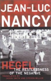 book cover of Hegel: The Restlessness Of The Negative by Jean-Luc Nancy