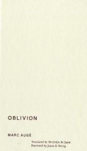 book cover of Oblivion by Marc Augé