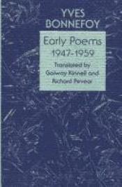 book cover of Early Poems 1947-1959 by Yves Bonnefoy
