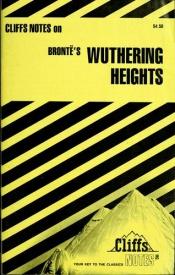 book cover of Bronte's Wuthering Heights (Cliffs Notes) by Richard P. Wasowski