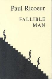 book cover of Fallible man by Paul Ricoeur