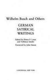 book cover of German Satirical Writings (German Library) by Wilhelm Busch
