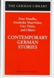 book cover of Contemporary German Stories (German Library) by Peter Handke