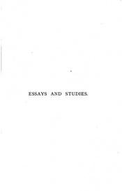 book cover of Essays and studies by Algernon Charles Swinburne