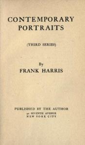 book cover of Contemporary portraits : second series by Frank Harris