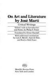 book cover of On Art and Literature: Critical Writings by José Martí by Jose Marti