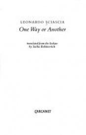 book cover of One Way or Another by Leonardo Sciascia