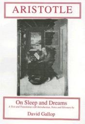 book cover of Aristotle: On Sleep and Dreams (Classical Texts) by Aristotle