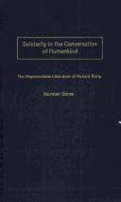 book cover of Solidarity in the conversation of humankind by Norman Geras