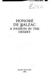 book cover of Une Passion Dans Le Desert by Honoré de Balzac