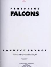 book cover of Peregrine Falcons by Candace Savage