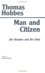 book cover of Man and citizen by Thomas Hobbes
