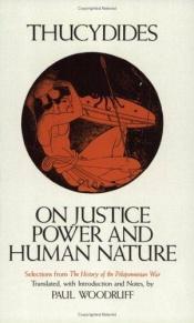book cover of On justice, power, and human nature by Tucídides