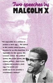book cover of Two Speeches by Malcolm X