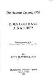 book cover of Does God have a nature? by Alvin Plantinga