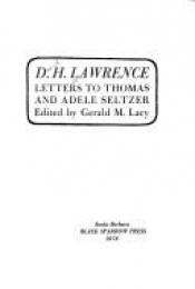 book cover of Letters to Thomas and Adele Seltzer by D.H. Lawrence