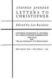 book cover of Letters to Christopher by Stephen Spender