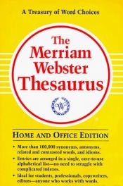 book cover of The Merriam-Webster thesaurus by Websters