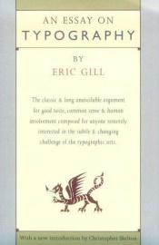book cover of An Essay on Typography by Eric Gill