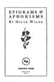 book cover of Epigrams & Aphorisms by Oscar Wilde