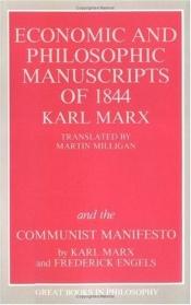 book cover of Economic and Philosophic Manuscripts of 1844 by Karl Marx