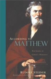 book cover of Gospel of St. Matthew by Рудольф Штайнер